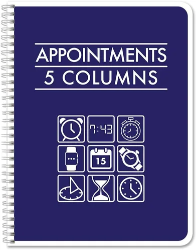 Miniatura 7 de BookFactory Libro de citas de 2 columnas/cuaderno de seguimiento de citas (formato de libro de dos columnas) – 100 páginas, 8.5 x 11 pulgadas