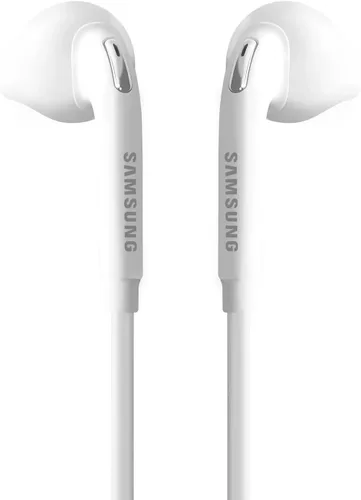 Miniatura 2 de SAMSUNG Paquete de 2 auriculares blancos con cable OEM de 0.138 pulgadas con micrófono, control de volumen y botón final de respuesta de llamada