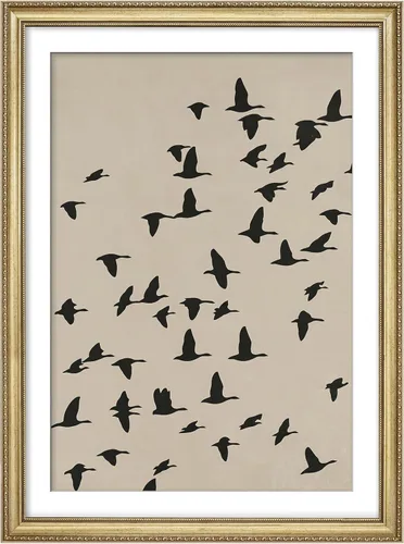 Miniatura 40 de MUDECOR Lienzo enmarcado prémium para pared, pinos nevados en bosque de invierno, ilustraciones modernas, arte contemporáneo, escénico, divertido