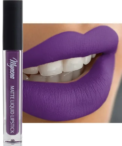Miniatura 28 de Mynena Lápiz labial líquido mate rosa claro fresco Comodidad duradera A prueba de manchas resistente a transferencias Cobertura completa que