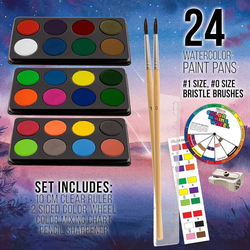 Miniatura 4 de U.S. Art Supply Juego de artista de 163 piezas en caja grande de madera con caballete, pintura, dibujo y suministros de arte para adultos