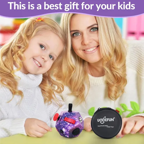 Miniatura 4 de UOOEFUN Juguetes sensoriales cúbicos para personas inquietas, juguetes para ansiedad, TDAH, autismo, alivio del estrés para niños y adultos, mejora