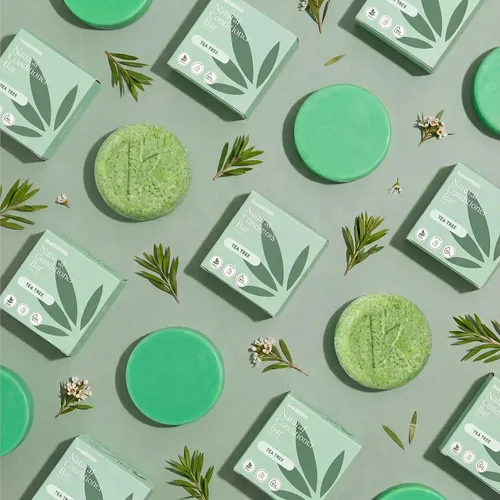 Miniatura 3 de Seek Bamboo Tea Tree - Barra de champú natural para el cuidado del cabello graso y el cuero cabelludo, champú sólido sin sulfatos, cuidado