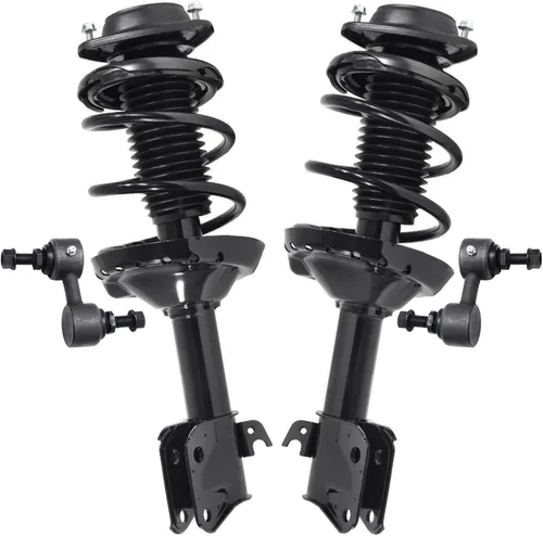 Miniatura 37 de Detroit Axle - Kit de 4 piezas RWD Puntales Delanteros Barras Estabilizadoras para Ford F-150 2021 2022 2023 2024, 2 Puntales con Resorte Helicoidal