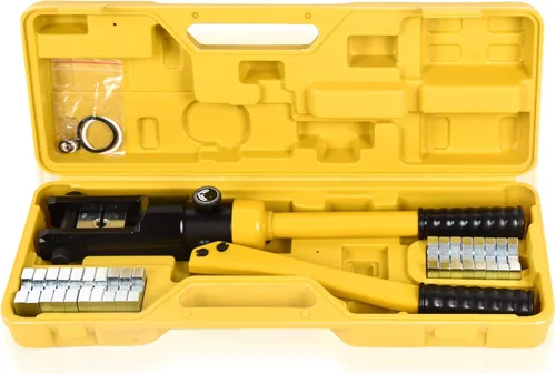Herramienta de prensado hidráulico 14T 6AWG-500MCM Herramienta de prensado de cables de 0.87 pulgadas Carrera hidráulica Lug Crimper eléctrico