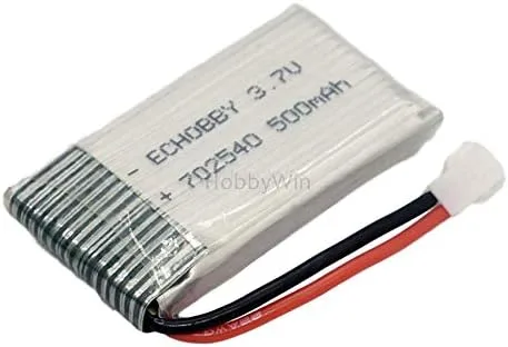 Miniatura 4 de 5 pilas LiPo MX2.0-2P de 3,7 V 500 mAh 25 C.