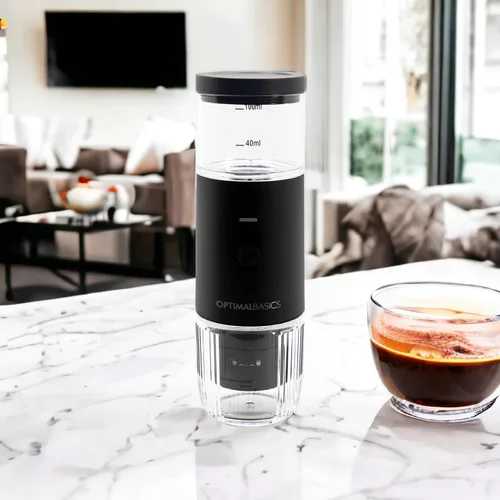 Miniatura 7 de Mini cafetera portátil de café expreso recargable por USB para espresso en polvo o cápsula