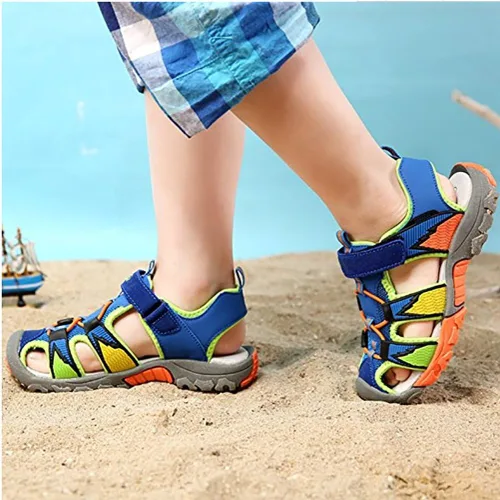 Miniatura 7 de Littleplum Sandalias deportivas con punta cerrada, zapatos de verano para niños, caminar, senderismo, atletismo, al aire libre