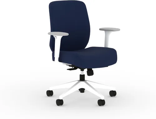 Miniatura 9 de HON Altern Silla de oficina ergonómica de tela, silla de escritorio con respaldo bajo con brazos ajustables, deslizamiento de asiento, inclinación