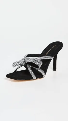 Miniatura 2 de Loeffler Randall Sandalias de tacón con lazo de cuero Margi para mujer