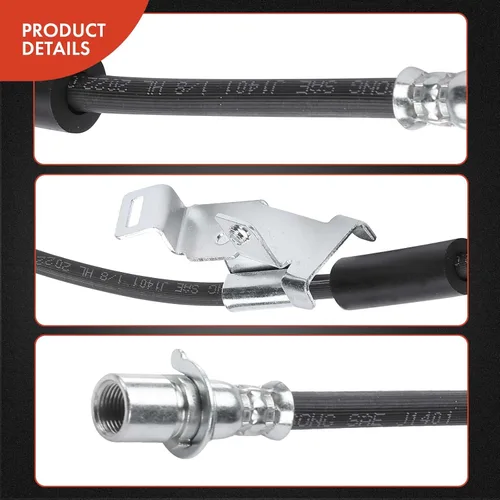 Miniatura 7 de A-Premium Mangueras hidráulicas de freno delantero compatibles con los modelos Chevy, GMC y Cadillac, Silverado/Sierra 1500, Tahoe, Yukon (XL)