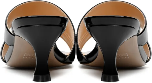 Miniatura 4 de Sandalias de tacón bajo para mujer, de charol y puntera cuadrada, de 2 pulgadas