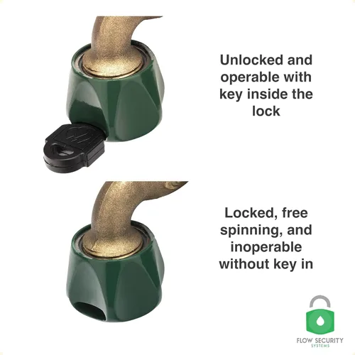 Miniatura 7 de The Flow Security Systems Faucet Lock II Llave magnética Previene el robo de agua, asegura los grifos al aire libre, promueve la conservación