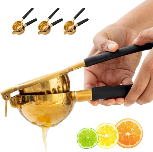 Miniatura 10 de A Bar Above Exprimidor de mano, exprimidor de prensa manual para cócteles, acero inoxidable resistente, exprimidor de limón, tazón de exprimidor