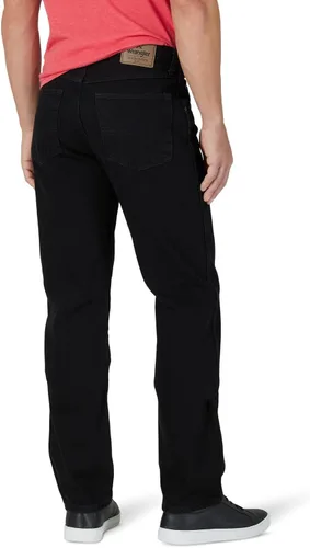 Miniatura 3 de Wrangler Authentics - Pantalones de mezclilla clásicos de 5 bolsillos, ajuste regular, para hombre de algodón