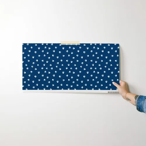 Miniatura 7 de Papel tapiz autoadhesivo para despegar y pegar, papel tapiz extraíble de color azul marino para mascotas, perros, gatos y patas, mascotas Spoonflower