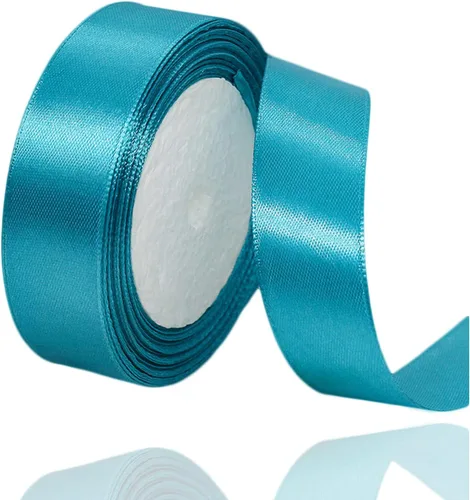 Miniatura 93 de Cinta azul de 1-1/2 pulgadas x 25 yardas, cinta de seda de satén azul real para envolver regalos, fabricación de lazos para el cabello, ramos
