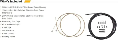 Miniatura 3 de Jagwire PCK401 Kit de cables y vainas, gris hielo