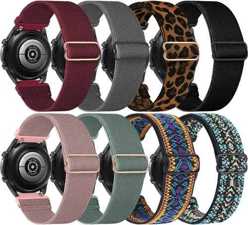 Miniatura 9 de Paquete de 8 correas de reloj de 0.866 in compatibles con Samsung Galaxy Watch 3 Band 1.772 in/Galaxy Watch 1.811 in/Samsung Gear S3