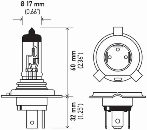 Miniatura 3 de HELLA H4 130/90W Series foco halógeno de 130/90 Watts 12 V