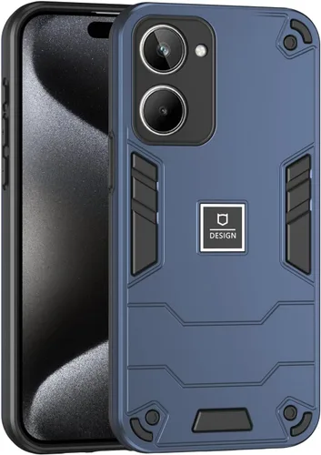 Miniatura 90 de Funda compatible con Huawei Y9 Prime (2019), compatible con Huawei Y9 Prime (2019) 4G STK-L21 2 en 1 [PC duro + TPU], funda de teléfono azul