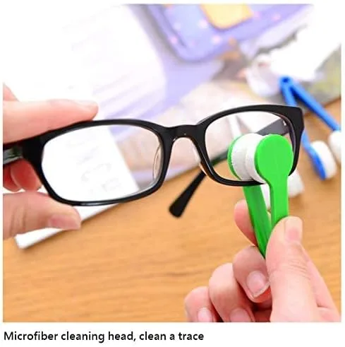 Miniatura 4 de 5 piezas de limpiador de vidrio para gafas de sol, cepillo de microfibra para gafas, limpiador de lentes de vidrio magnético portátil, accesorios