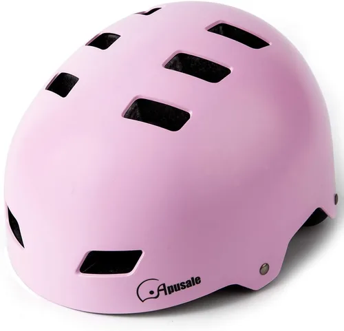 Miniatura 3 de Casco para bicicleta y patineta, ajustable y multideporte para patines y scooter, 3 tallas para adultos, jóvenes, niños y bebés Rosa