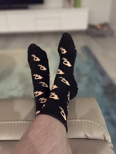 Miniatura 3 de Balanced Co. calcetines de vestir con diseño del juego del círculo, calcetines de algodón, estilo informal, divertidos