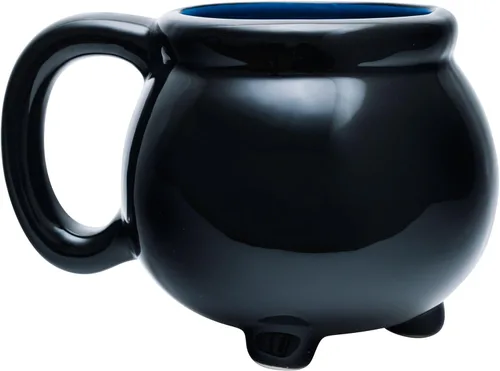 Miniatura 2 de Silver Buffalo Harry Potter Hogwarts House Ravenclaw Crest Cauldron - Taza de cerámica esculpida en 3D, 20 onzas