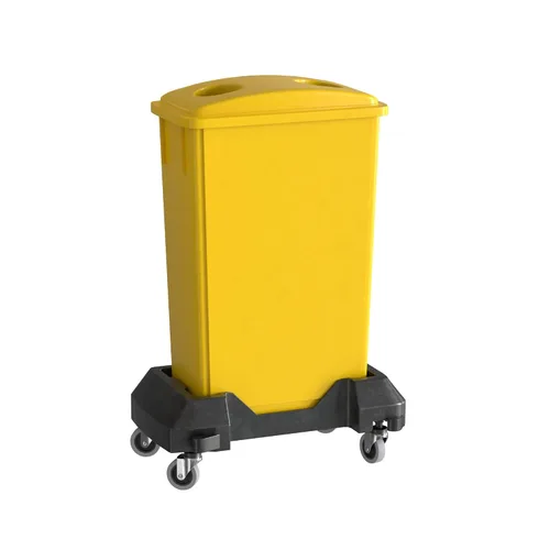 Miniatura 17 de Bote de basura Slim Jim negro de 23 galones con carrito