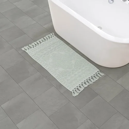 Miniatura 11 de French Connection Nellore Alfombras de Baño, Tapetes de Baño Tejidos y con Cuentas, Tapetes de Baño Duraderos y Gruesos para Baño y Alfombras