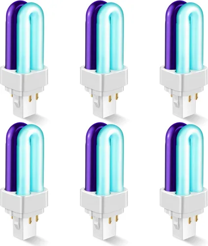 Miniatura 9 de Qualirey Paquete de 2 bombillas de repuesto 41050 de 7 W, bombillas mejoradas de 2 colores compatibles con Dynatrap DT1050 DT1100 DT1250, bombilla