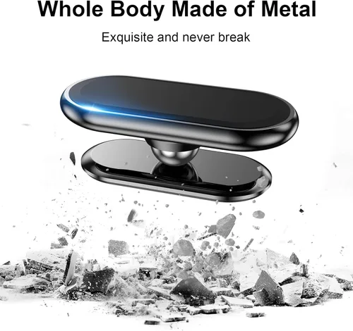 Miniatura 3 de 【Paquete de 2】 Soporte magnético para teléfono para automóvil, [Imán súper fuerte] [con 4 placas de metal] Soporte de teléfono celular