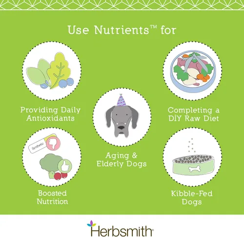 Miniatura 5 de Herbsmith Nutrients Superfood - Multivitamínico para perros con vitaminas y minerales de Whole Foods Boost Kibble o DIY Raw con antioxidantes