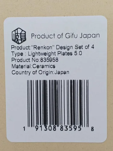 Miniatura 8 de Mino Ware - Juego de platos pequeños japoneses ligeros, Renkon, platos para servir, regalo, juego de 4, regalo, azul índigo, 6 pulgadas