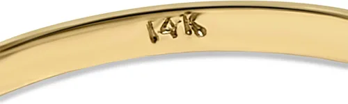Miniatura 9 de Anillo de oro amarillo con circonita cúbica de 14 quilates y 6 puntas