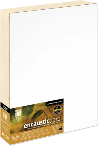 Miniatura 46 de Ampersand Art Supply Panel de pintura de madera: Serie Museo Encausticbord, 7/8 pulgadas de profundidad, 8 "x 10" Profundidad de 7/8 pulgadas