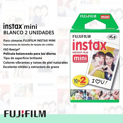 Miniatura 7 de Fujifilm Cámara instantánea Instax Mini EVO híbrida marrón Película instantánea Instax Mini Twin Pack Tarjeta microSD de 32 GB con adaptador