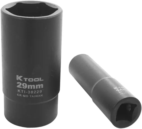 Miniatura 6 de K Tool International 38202 Juego de llaves de vaso de impacto métricas profundas con unidad de 1/2 pulgada para garajes, talleres de reparación