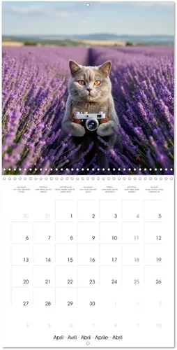 Miniatura 7 de Le duc gris en voyage (Calendrier mural carré 2026 11.8 x 23.6 in (ouvert)) Calendrier double with une page pour vos prises de notes