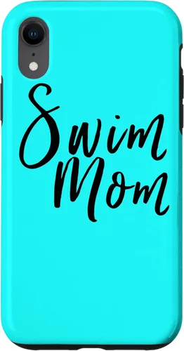 Funda para iPhone XR Natación Mamá Divertida Natación Madre Padres