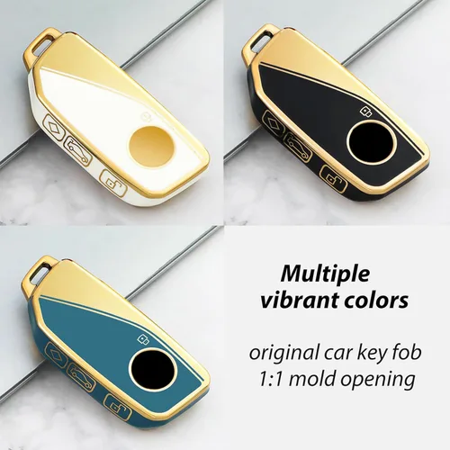 Miniatura 5 de Funda de llavero de TPU suave, compatible con BMW 2023 2024 2025 Nueva Serie 5/7 740i 760i X1 X5 X6 X7 XM IX IX3 I5 I7 etc, protector remoto de 360