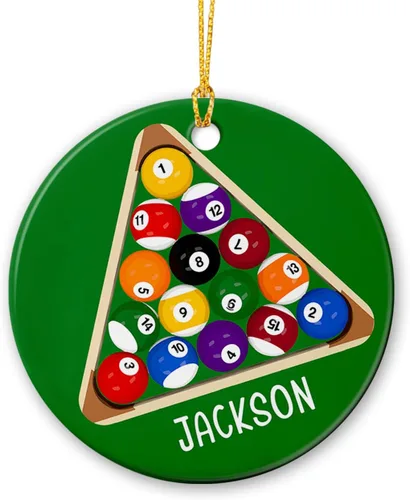 Miniatura 7 de Adornos personalizados de cerámica de fútbol americano, recuerdo de adorno de Navidad de jugador de fútbol americano, regalo para atletas