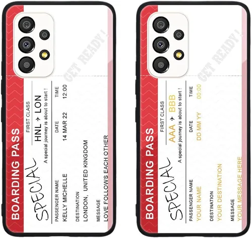 Miniatura 488 de Funda de teléfono personalizada para Samsung Galaxy S22+ / S22 Plus 5G, funda de TPU suave de vidrio templado antiarañazos personalizada con foto