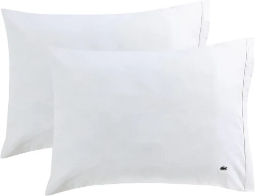 Miniatura 9 de Lacoste Juego de 2 fundas de almohada de 100% algodón percal – Fresco, crujiente, mate y duradero, certificado Oeko-Tex – Sólido, verde, estándar