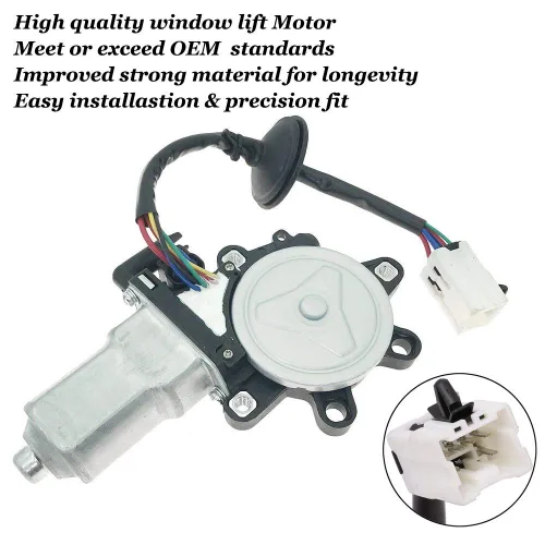 Miniatura 5 de Motor de elevación de ventana delantera izquierda lado del conductor para Nissan 350Z 2003-2009 2003-2007 Infiniti G35 2 puertas Coupé