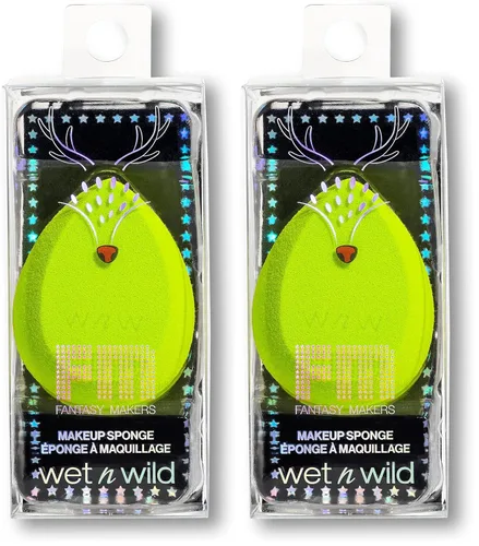 wet n wild Fantasy Makers - Esponja de maquillaje de Halloween, color verde (paquete de 2)