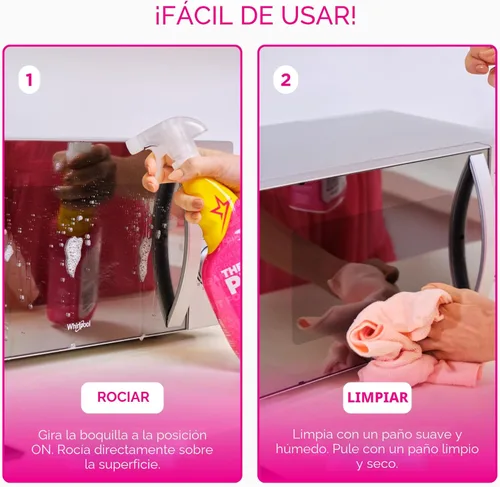 Miniatura 5 de Stardrops The Pink Stuff Miracle - Limpiador multiusos – Elimina grasa, suciedad y manchas en cocinas, baños, suelos y más, 25 onzas líquidas