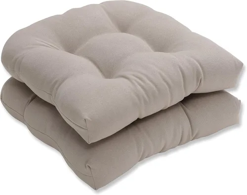 Miniatura 10 de Pillow Perfect 550435 - Cojines de asiento acolchados para exteriores/interiores Fresco (respaldo redondo), 19 x 19 pulgadas, amarillo, 2