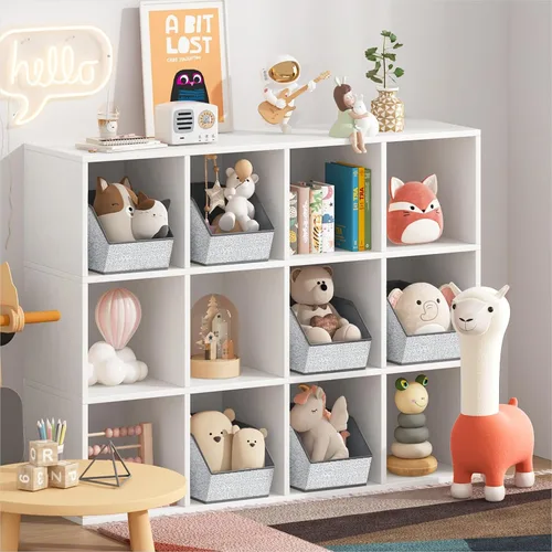 Miniatura 3 de Homsorout Cubos grandes de almacenamiento para armario, con doble asa para ropa, toallas, juguetes, organizadores de estantes para dormitorio
